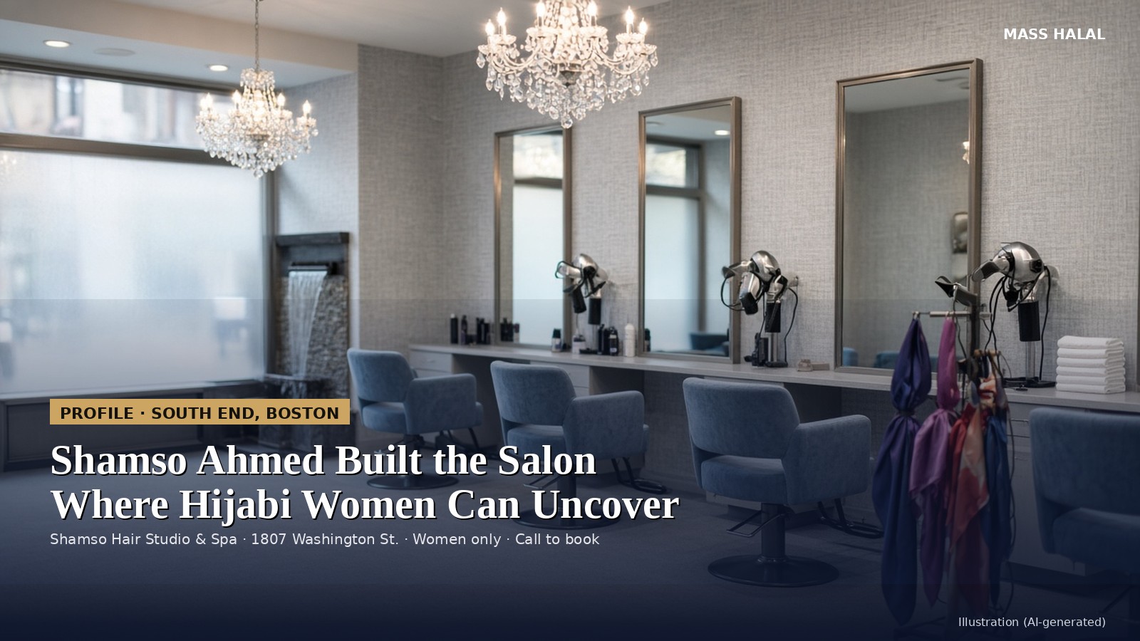 Shamso Hair Studio and Spa, a women-only salon in Boston