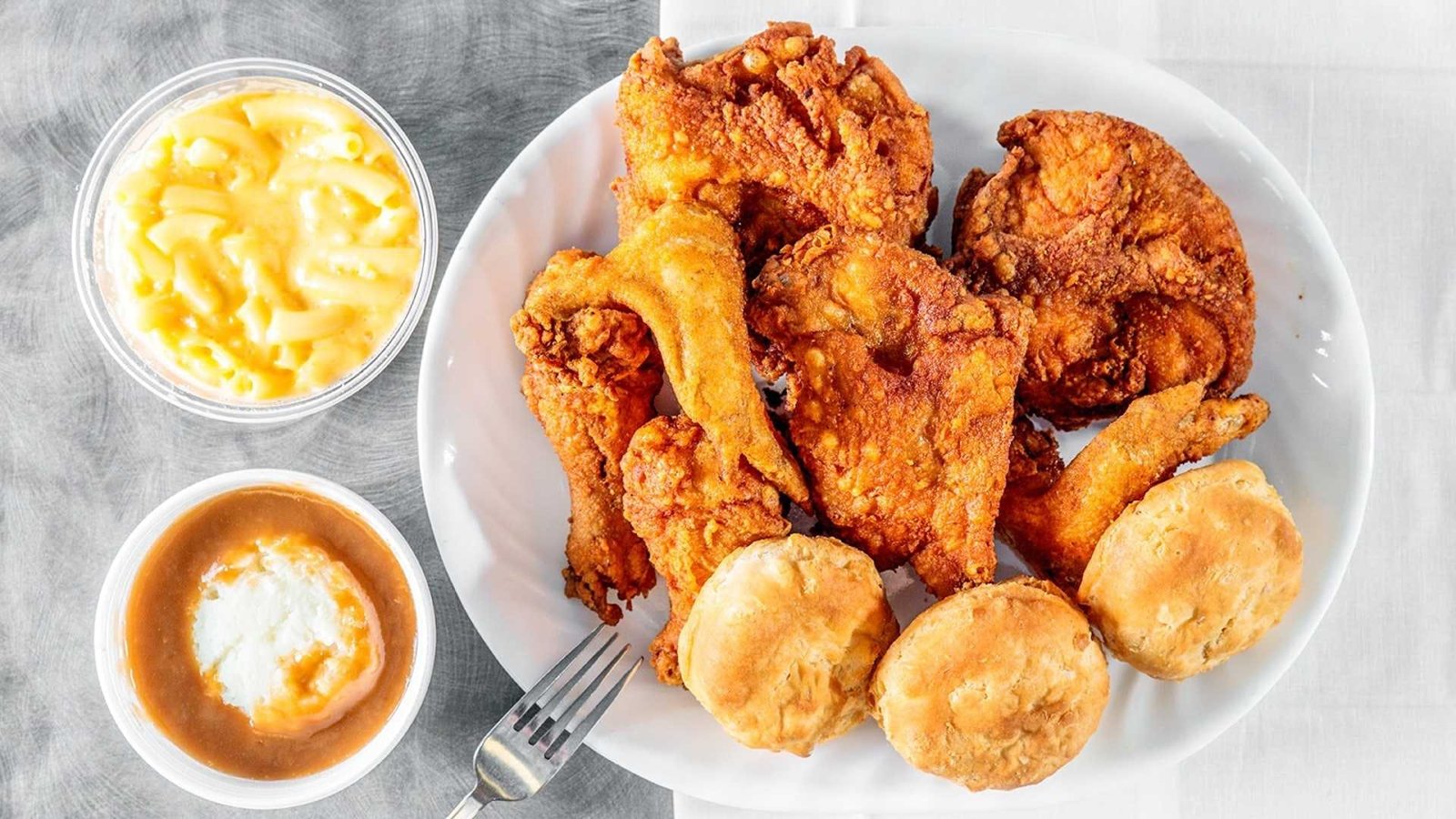 Food at Crown Fried Chicken & Pizza in Chelsea
