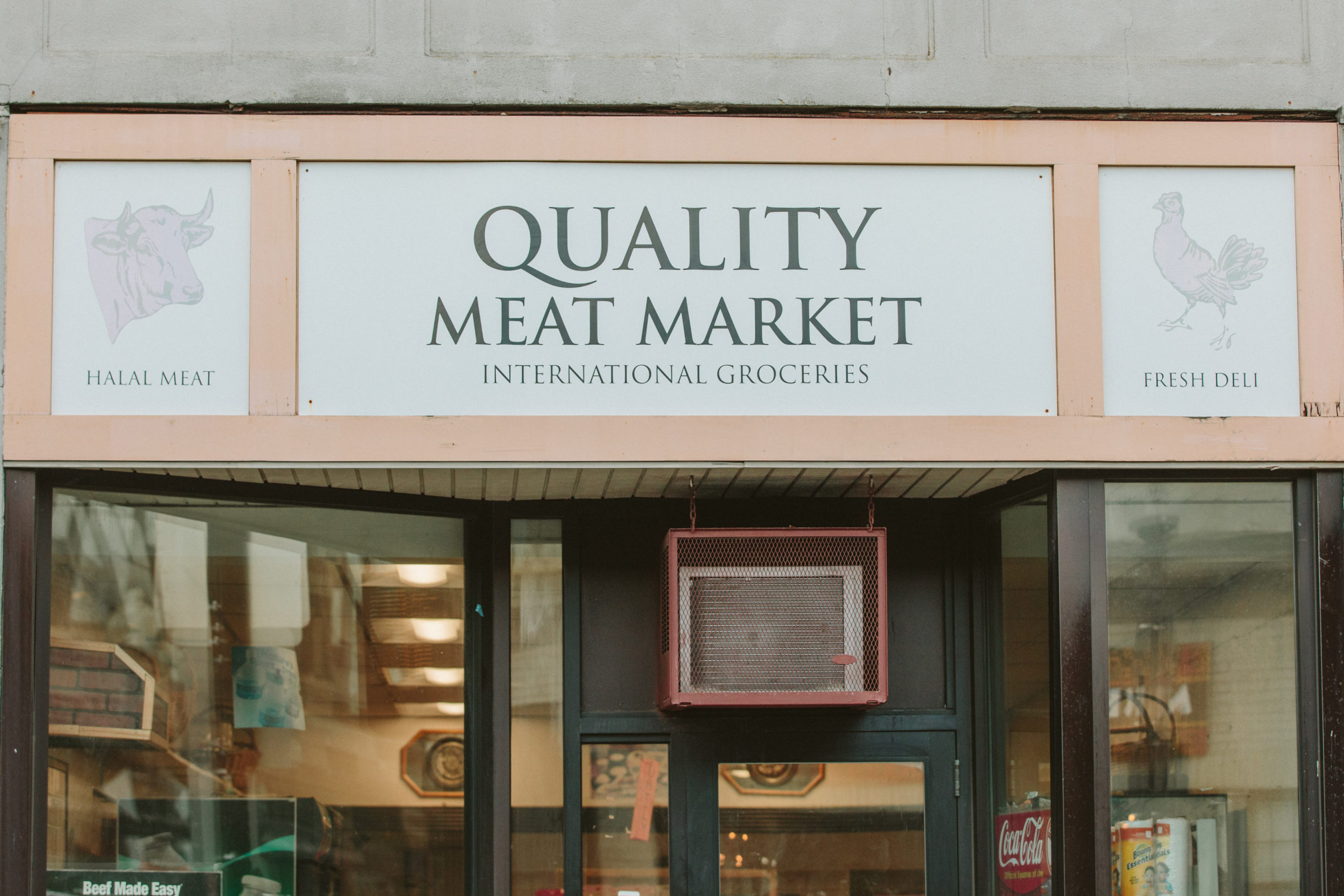 Storefront or interior of Quality Meat Market