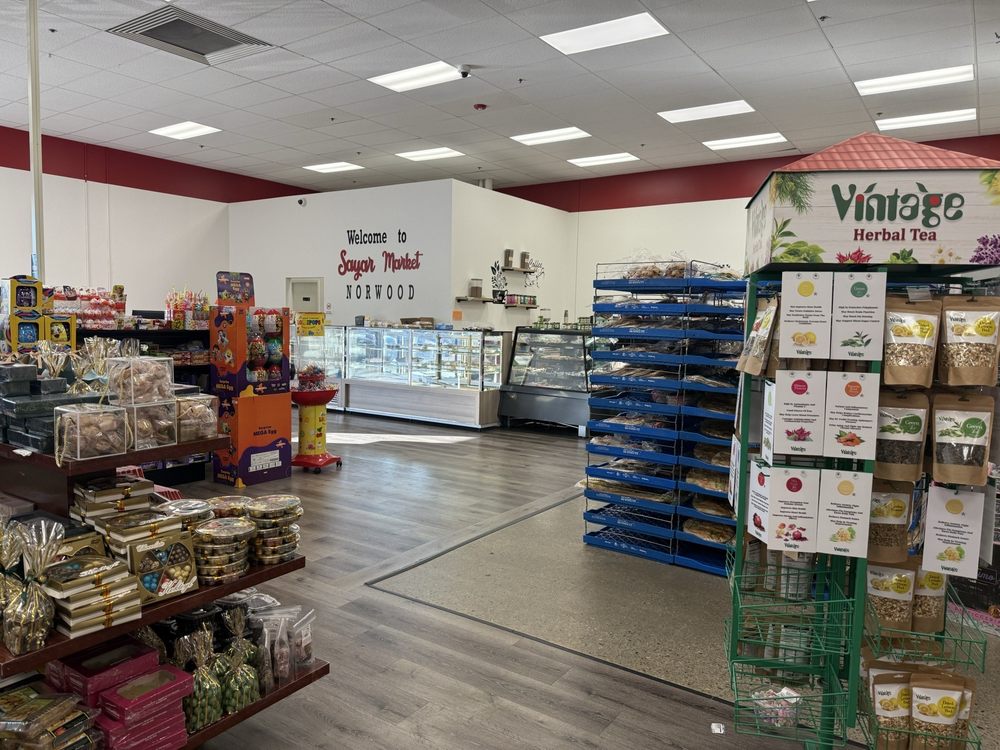 Interior of Sayar Market in Norwood
