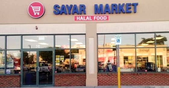 Storefront or interior of Sayar Market — Revere